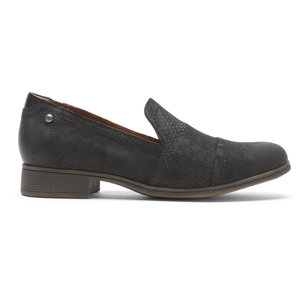 Scarpe Slip-On Rockport Donna - Cobb Hill Crosbie - Nere - KTREYSL-57